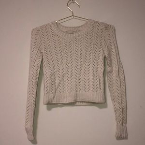 Cropped Cream Sweater